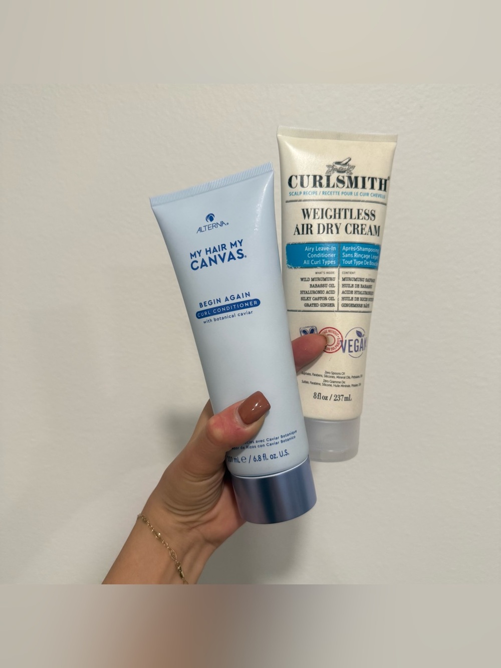 Alterna My Hair My Canvas Curl Conditioner & Curlsmith Weightless Air Dry Cream